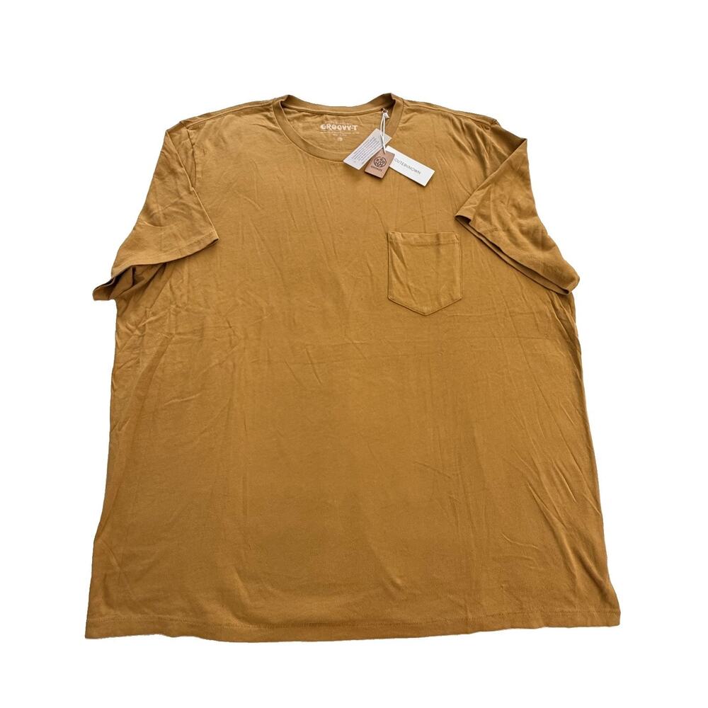 New Outerknown Groovy-T Organic Certified Cotton Crew Neck Shirt XXXL NWT Copper
